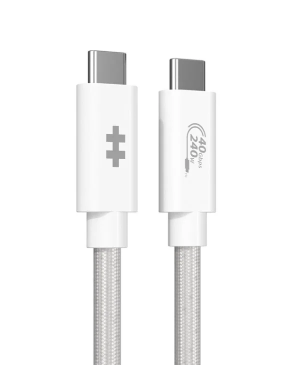 Targus USB 4 Video Cable USB-C male - USB-C 240W PD Λευκό 1.2m HD6500WHGL