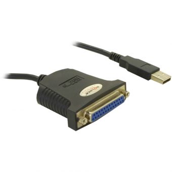 DeLock USB - Parallel M/F Adapter Cable 0.8m 61330
