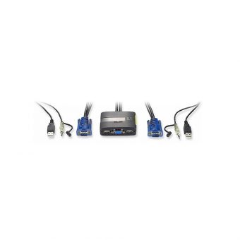 LevelOne KVM-0223 2 Port USB + Audio KVM