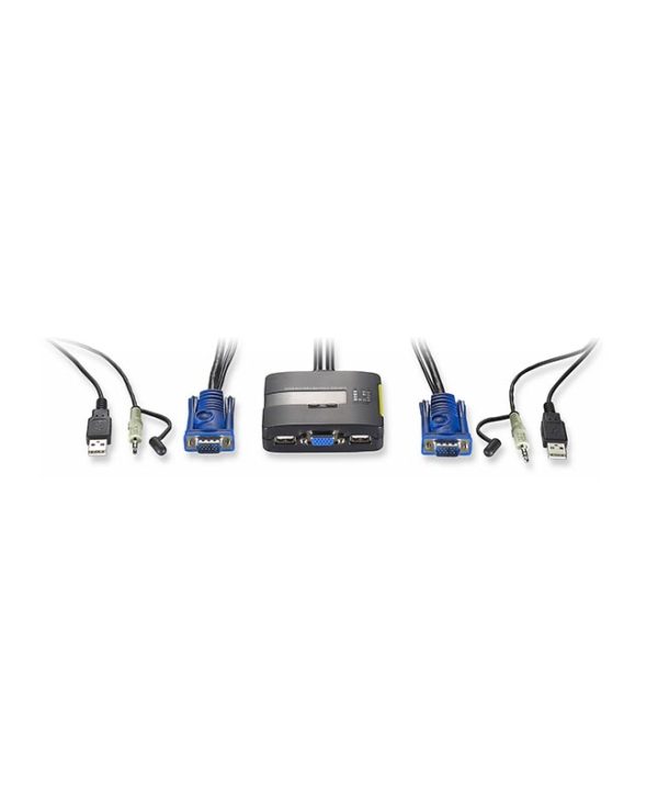 LevelOne KVM-0223 2 Port USB + Audio KVM