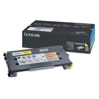 LEXMARK C500N YELLOW TONER CART 1.5k C500S2YG