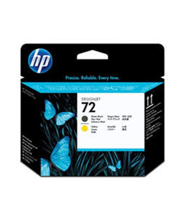 HP Ink No 72 Printhead Matte Black and Yellow (C9384A)