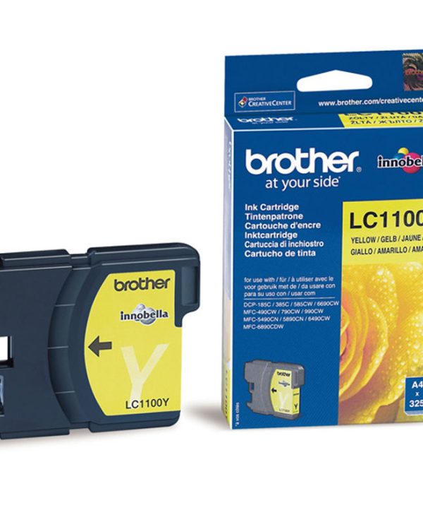 Brother for MFC-6490CW/790CW/DCP-385C Yellow Ink LC-1100Y