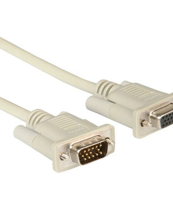 Roline VGA cable HD15M - HD15F 1.8m 11.01.6518