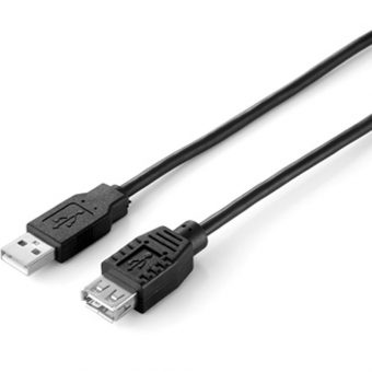 Equip USB 2.0 M/F 5m Black 128852