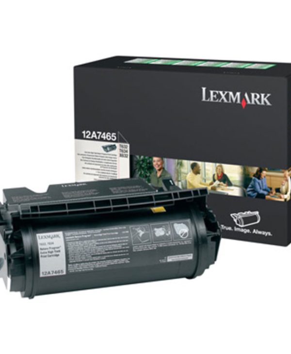 Lexmark Toner Laser 12A7465 Black 32K Pgs