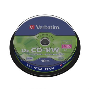 Verbatim 43480 CD-RW 12x 10 pack Spindle