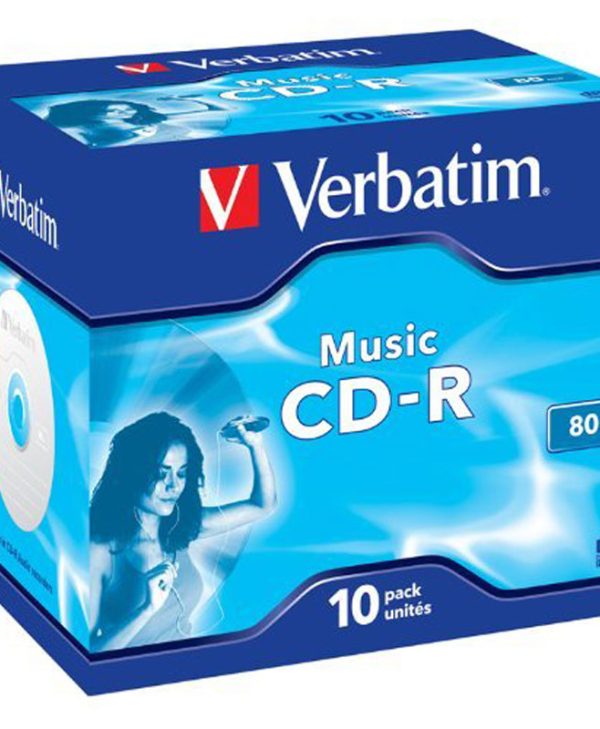 Verbatim CD-R 80 Audio 10 Pack J/Case (16x) 43365