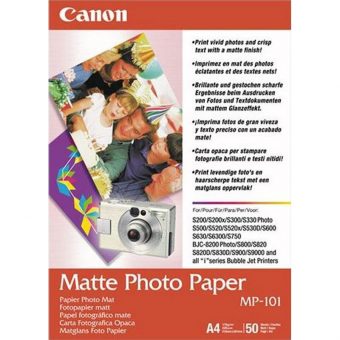 Canon MP-101 Matte Photo Paper 170gsm A4 50sheets 7981A005