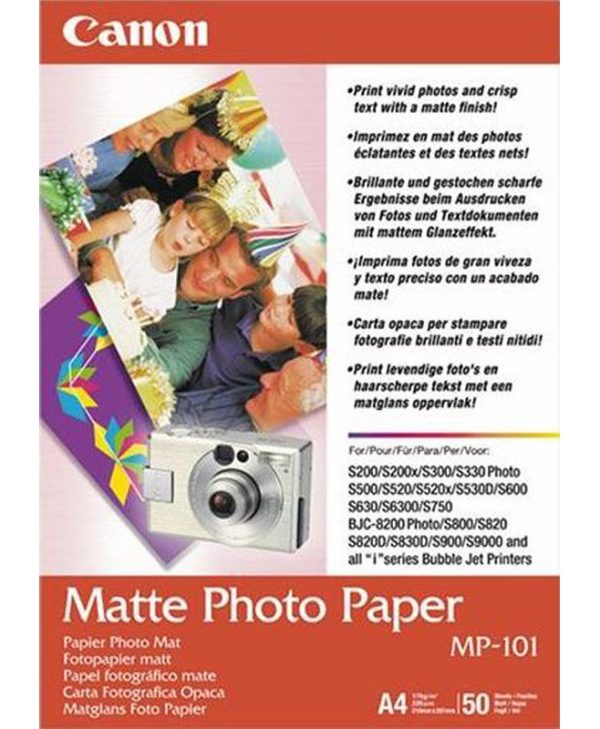Canon MP-101 Matte Photo Paper 170gsm A4 50sheets 7981A005