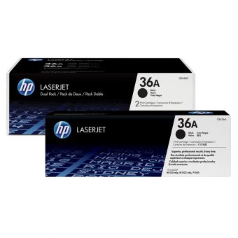 HP 36A Black Dual Pack LaserJet Toner 4K Pgs CB436AD