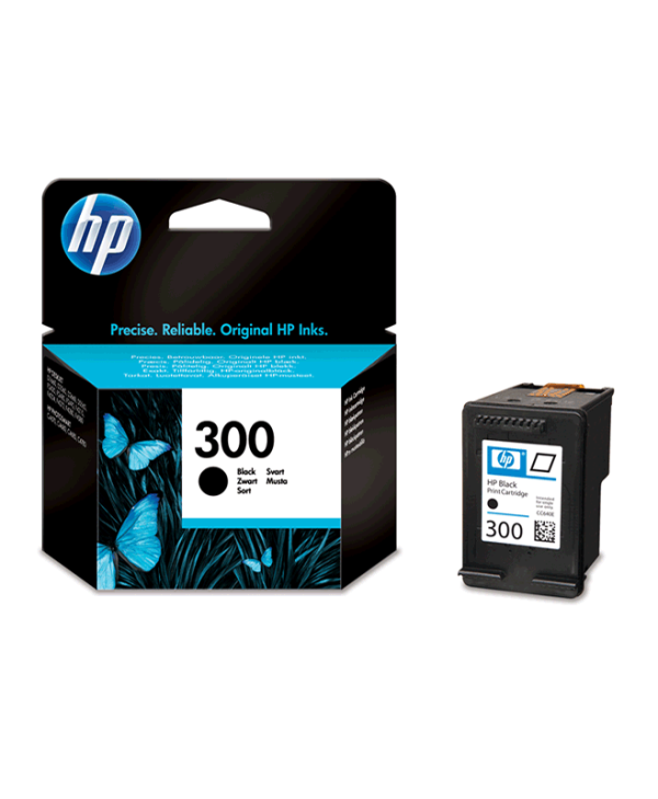 HP Ink No 300 Black Cartridge with Vivera Inks - 4ml - 200Pgs (CC640EE)