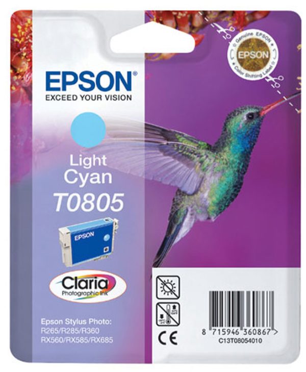 EPSON T080540 INK LIGHT CYAN (C13T08054020)