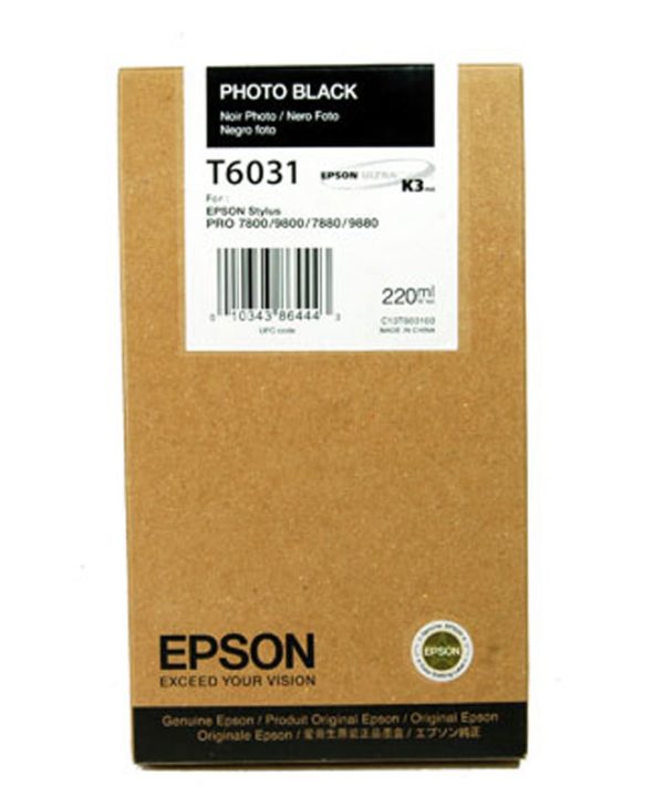 EPSON T6031 C13T603100 Photo BLACK - 220ml