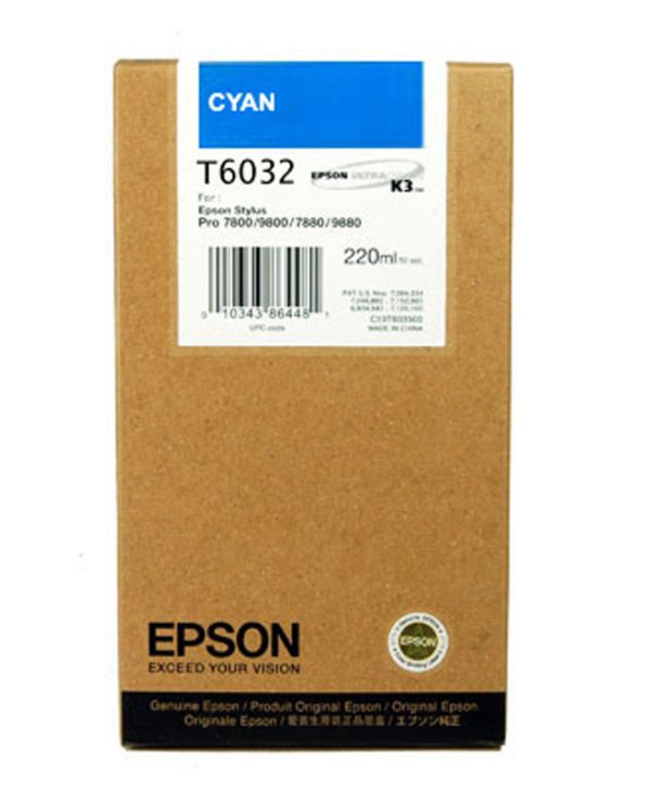 EPSON T6032 C13T603200 CYAN - 220ml