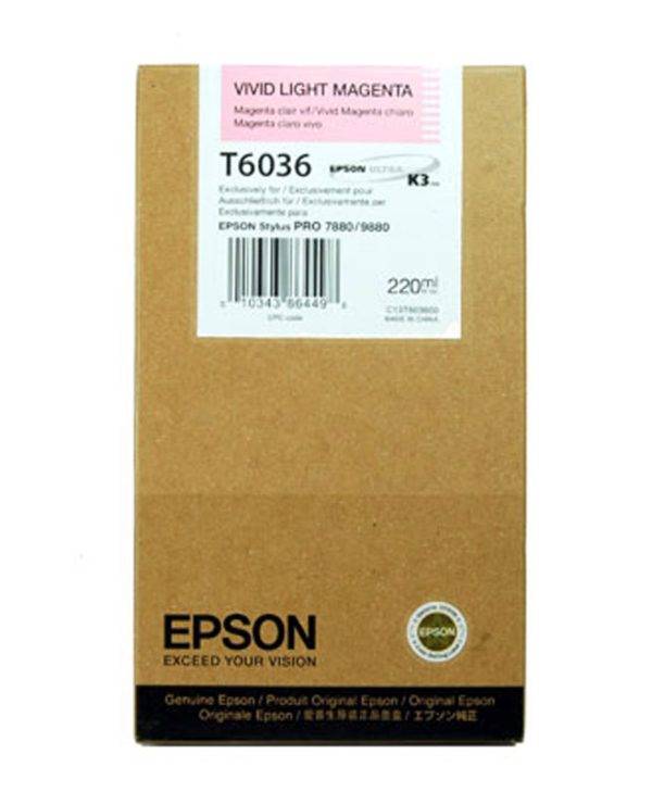 EPSON C13T603600 Vivid Light MAGENTA - 220ml