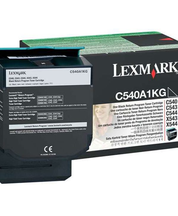 Lexmark Laser Toner C540A1K Black Low Yield 1K Pgs