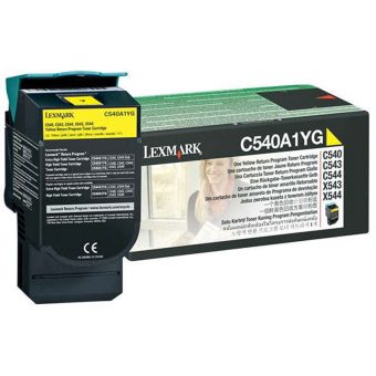 Lexmark Laser Toner C540A1Y Yellow Low Yield 1K Pgs