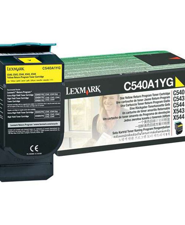 Lexmark Laser Toner C540A1Y Yellow Low Yield 1K Pgs