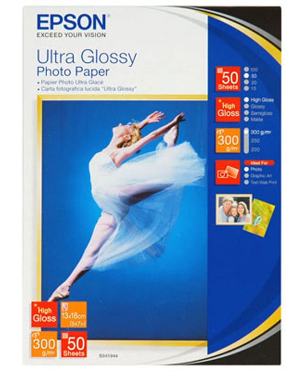 EPSON ULTRA GLOSSY PHOTO PAPER 13X18 50SH