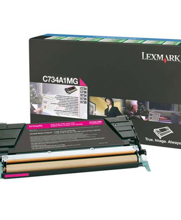 Lexmark Laser Toner C734A1M Magenta Standard Yield 6K Pgs