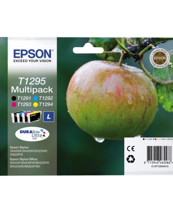 Epson Ink T12954010 MultiPack 4 Cartridges Large Size - 470 Pgs