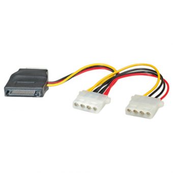 Roline Power Cable Sata to 3x4-Pin 11.03.1040