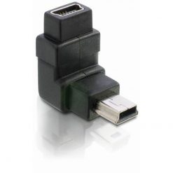 DeLock Mini USB Type B Male to Mini USB Type B Female Adapter Γωνία 65096