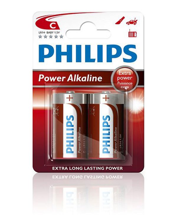 Philips Battery LR14 (C) Αλκαλική 1.5V x2 LR14P2B/10