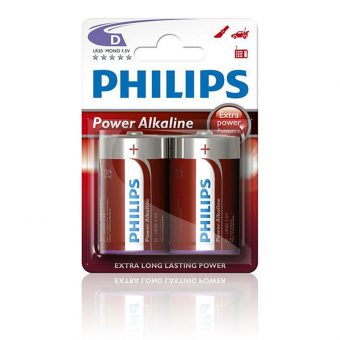 Philips Battery LR20 (D) Αλκαλική 1.5V x2 LR20P2B/10