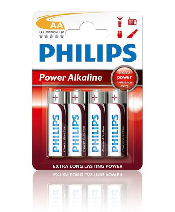 Philips Battery LR6 (AA) Αλκαλική 1.5V x4 LR6P4B/10