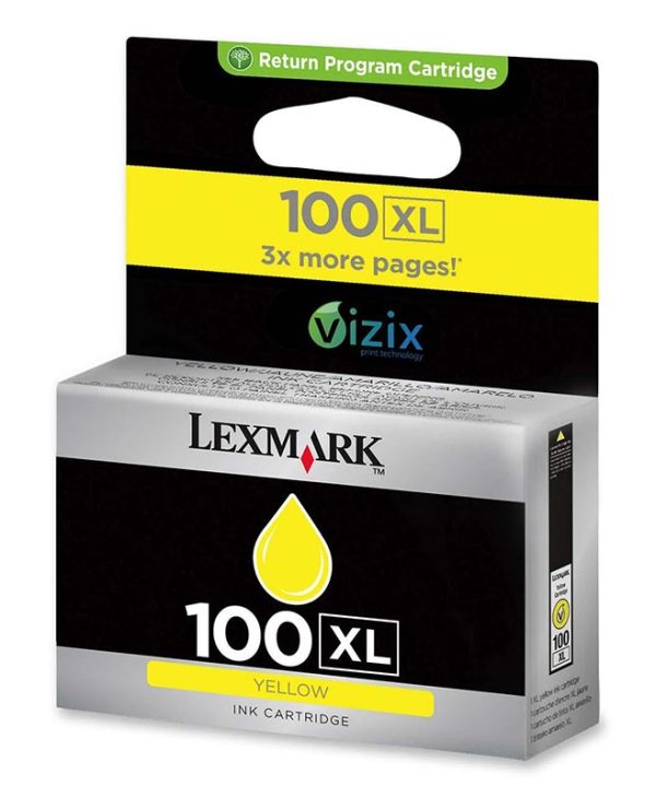 Lexmark Ink No 100XL Yellow 14N1071 - 600 Pgs