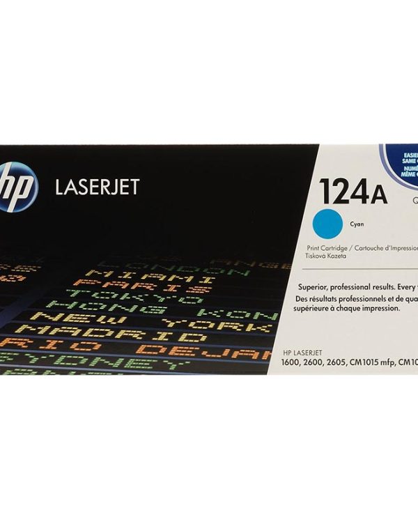 HP 124A Cyan LaserJet Toner 2K Pgs Q6001A