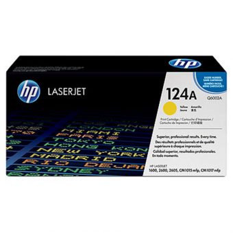 HP 124A Yellow LaserJet Toner 2K Pgs Q6002A