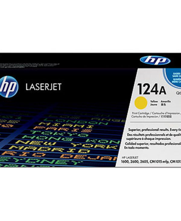 HP 124A Yellow LaserJet Toner 2K Pgs Q6002A