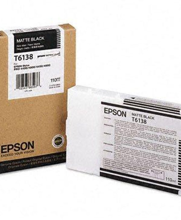 EPSON T6138 C13T613800 Matte BLACK - 110ml