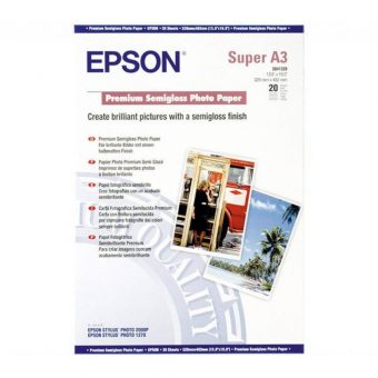Epson A3 Semi-Gloss Photo Paper - 20 φύλλα (C13S041328)