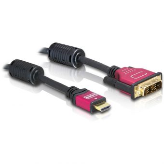 DeLock HDMI - DVI M/M 1.8m Black 84342