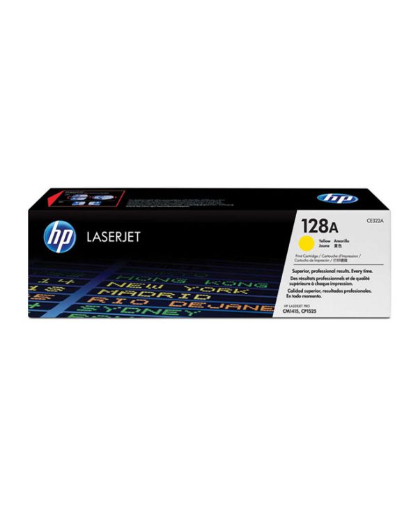 HP 128A Yellow LaserJet Toner 1.3K Pgs CE322A