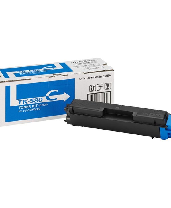 Kyocera Cyan Toner FS C5150DN (2.8K) (TK-580C)