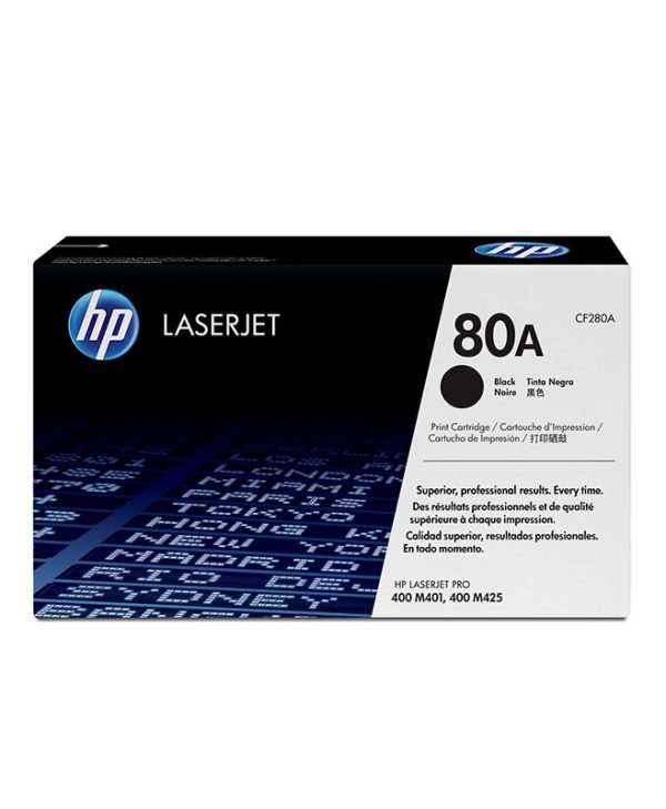 HP 80A LJ PRO 400 M401/M425 Black Toner 2.7K (CF280A)