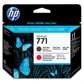 HP 771 Matte Black/Chromatic Red Designjet Printhead (CE017A)