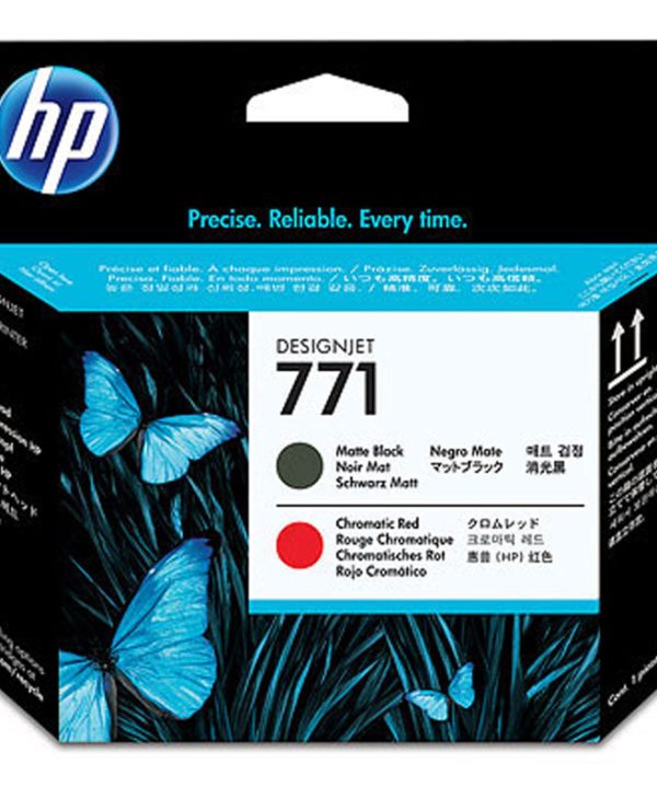 HP 771 Matte Black/Chromatic Red Designjet Printhead (CE017A)
