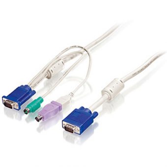 LevelOne ACC-2103 PS/2+USB Combo 5,0m KVM Cable