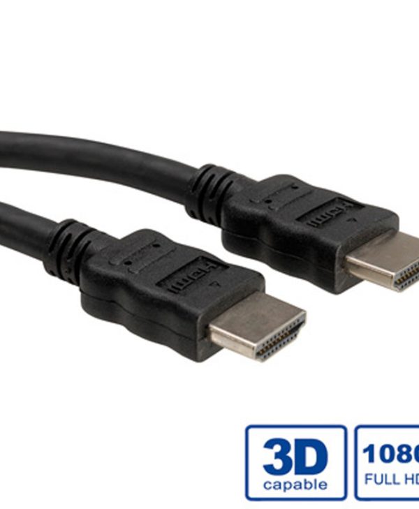 Roline HDMI High Speed Cable with Ethernet M – M 1m Black S3671-120