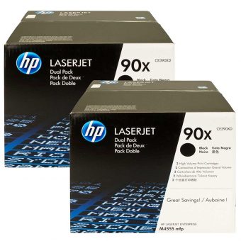 HP 90X Black LaserJet Toner High Capacity Twin Pack CE390XD