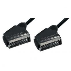 Transmedia Scart M/M 1m Black VC3-1DL