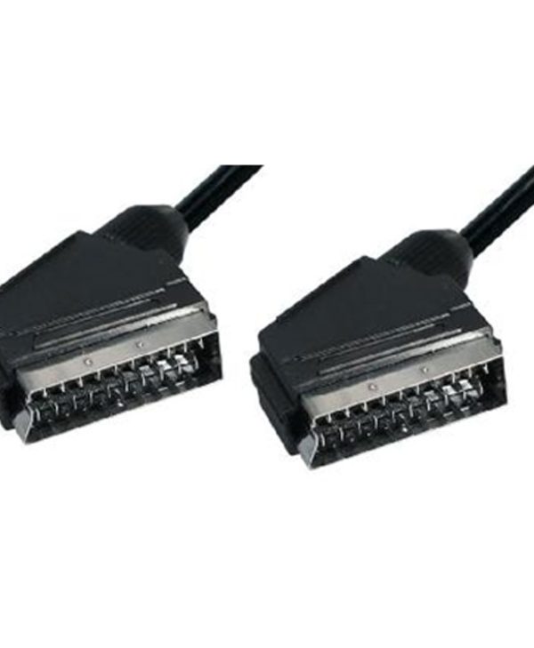 Transmedia Scart M/M 1m Black VC3-1DL
