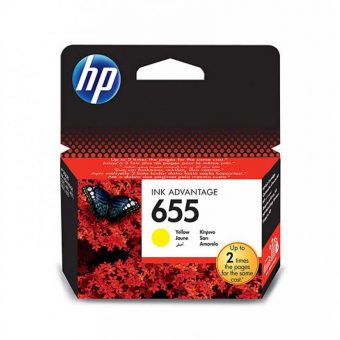 HP Ink 655 Yellow CZ112AE - 600 Pgs