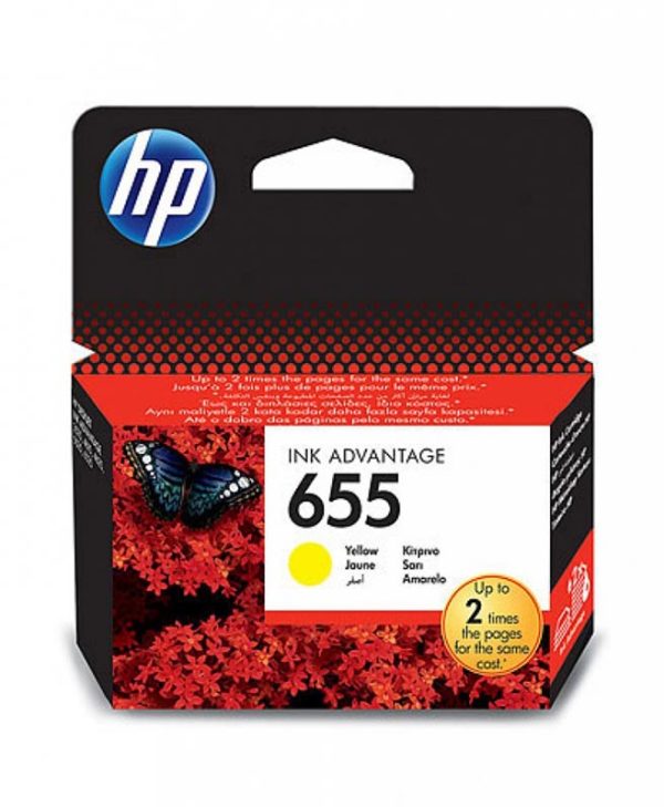 HP Ink 655 Yellow CZ112AE - 600 Pgs